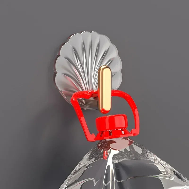 Strong Sticky Luxury Wall Hooks: Easy Install Coat Hanger Rack for Clothes, Towels, Bags, Keys, and More (1/2/4 Pieces)