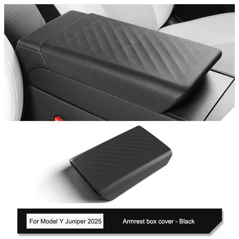 Tesla Model Y Juniper 2025 Center Console Armrest Organizer – Cup Holder & Storage Box Interior Upgrade Kit
