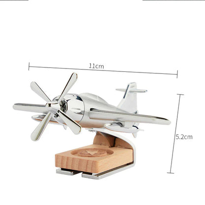 Car Interior Solar Airplane Model – Center Console Decoration & Air Freshener Accessory