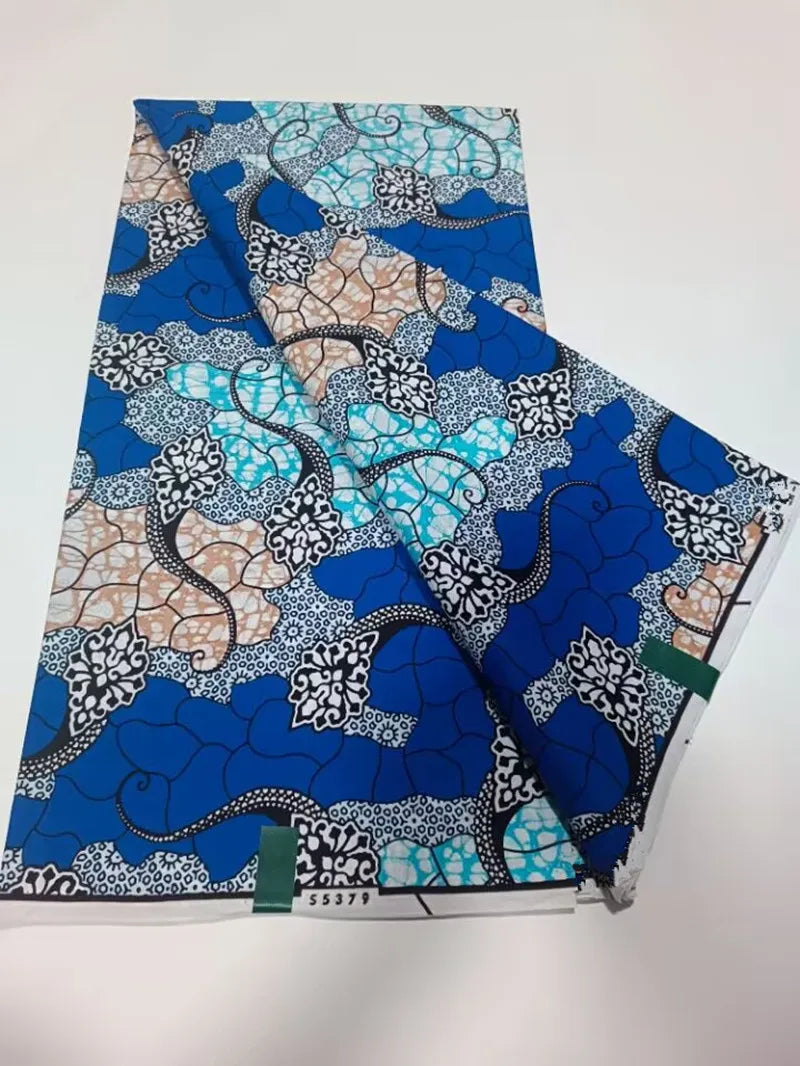 African Ankara Wax Print Fabric - 100% Cotton Batik Patchwork Sewing Material for Dresses & Crafts