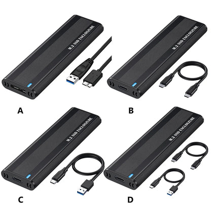 10Gbps M.2 NVMe SSD Enclosure — Solid-State Drive Adapter for 2230/2242/2260/2280 SSDs, Tool-Free Installation