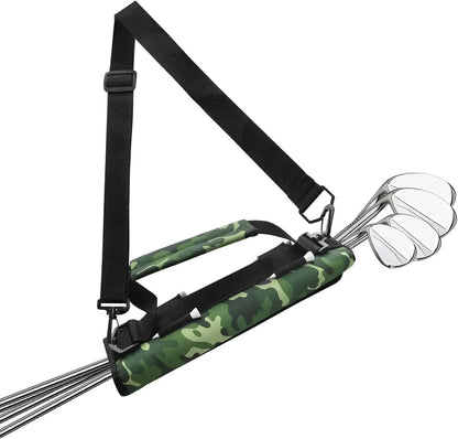 Mini Lightweight Golf Club Bag – Portable Carrier for Golfer with/without Ball Pouch, Driving Range & Training Case
