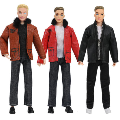 30cm Fashion Ken Doll – 1/6 Multi-Joint Movable Boyfriend with Clothes Suit, Dress-Up Toy for Kids