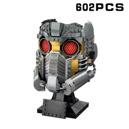 MOC Space Wars Helmet Building Blocks — Stormtrooper & Vader Fighter Model Bricks Toy, Birthday & Xmas Gift for Kids, Home Decor