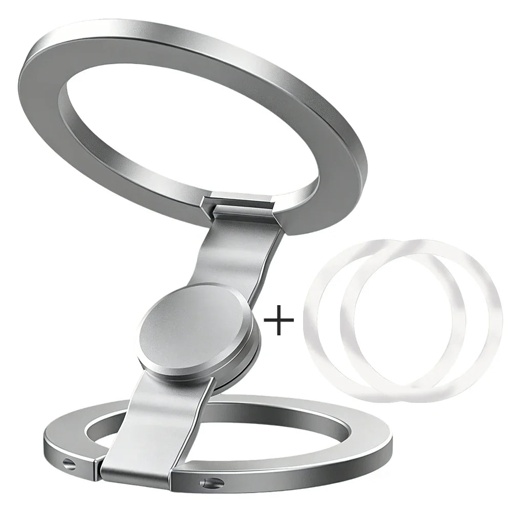 Double-Sided Magnetic Phone Ring Holder - 360° Rotatable Ultra-Thin Glitter Grip Stand