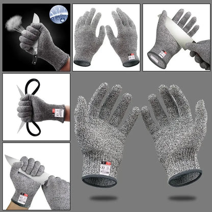 HPPE Level 5 Safety Gloves – High-Strength Anti-Cut and Anti-Scratch for Industry, Kitchen, and Gardening – Multi-Purpose Glass Cutting Protection