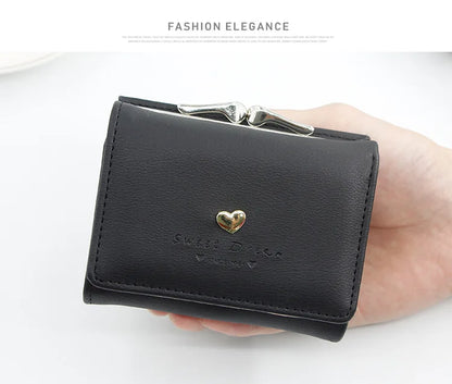 New Mini Short Women’s Wallet – High-Quality Luxury Coin Pocket, Card & Photo Holder, Cute Purse for Girls