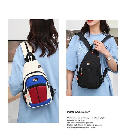 Unisex Chest Bag – Multifunctional Crossbody Backpack for One or Two Shoulder Wear
