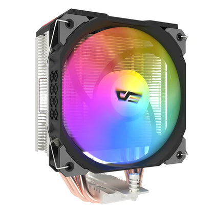 Darkflash U400 ARGB CPU Cooler — 4 Heat Pipe 120mm PWM Air Cooler for Intel LGA 115X/1200/1700 & AMD AM4/AM5