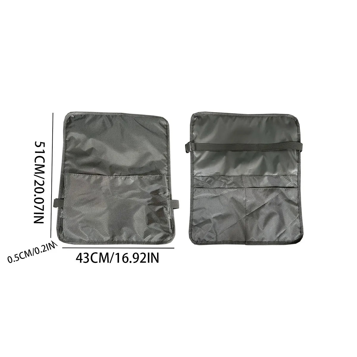 Dark gray large - high-speed rail bag airplane meal bag table board storage bag