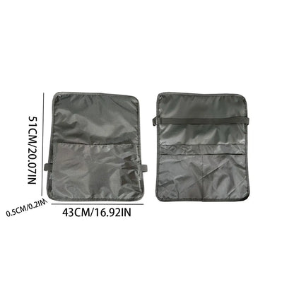 Dark gray large - high-speed rail bag airplane meal bag table board storage bag