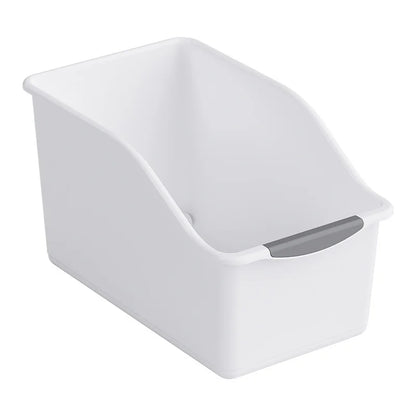 Curved Plastic Storage Bins Set - Multipurpose Home Organizer Boxes for Household Essentials