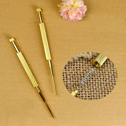 Pure Copper Acupressure Pen – Elastic Ear Massage Stick for Eyesight Improvement & Body Relaxation