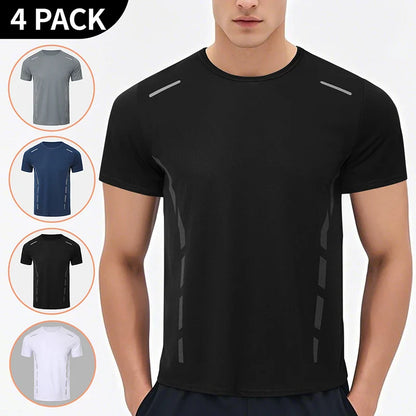Men’s Summer Quick-Dry Sports T-Shirt – Printed Short Sleeve Loose Fit Athletic Running & Fitness Top for Teens and Adults