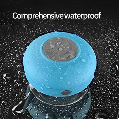 Waterproof Bluetooth Speaker with Suction Cup - Portable Outdoor Sports Stereo Speaker for Your Bathroom and Beyond