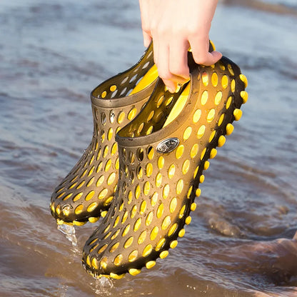 Men’s Vacation Beach Sandals - Unisex Lightweight Aqua Shoes, Outdoor Wading & Garden Slippers, Large Size Travel Footwear
