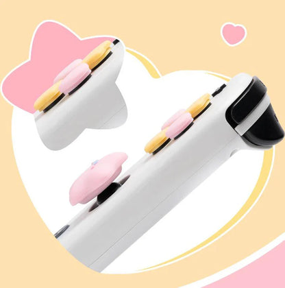 Cute Star Love Silicone Button & Thumb Grip Set for Switch OLED – Soft D-Pad ABXY Key Stick Cover Case