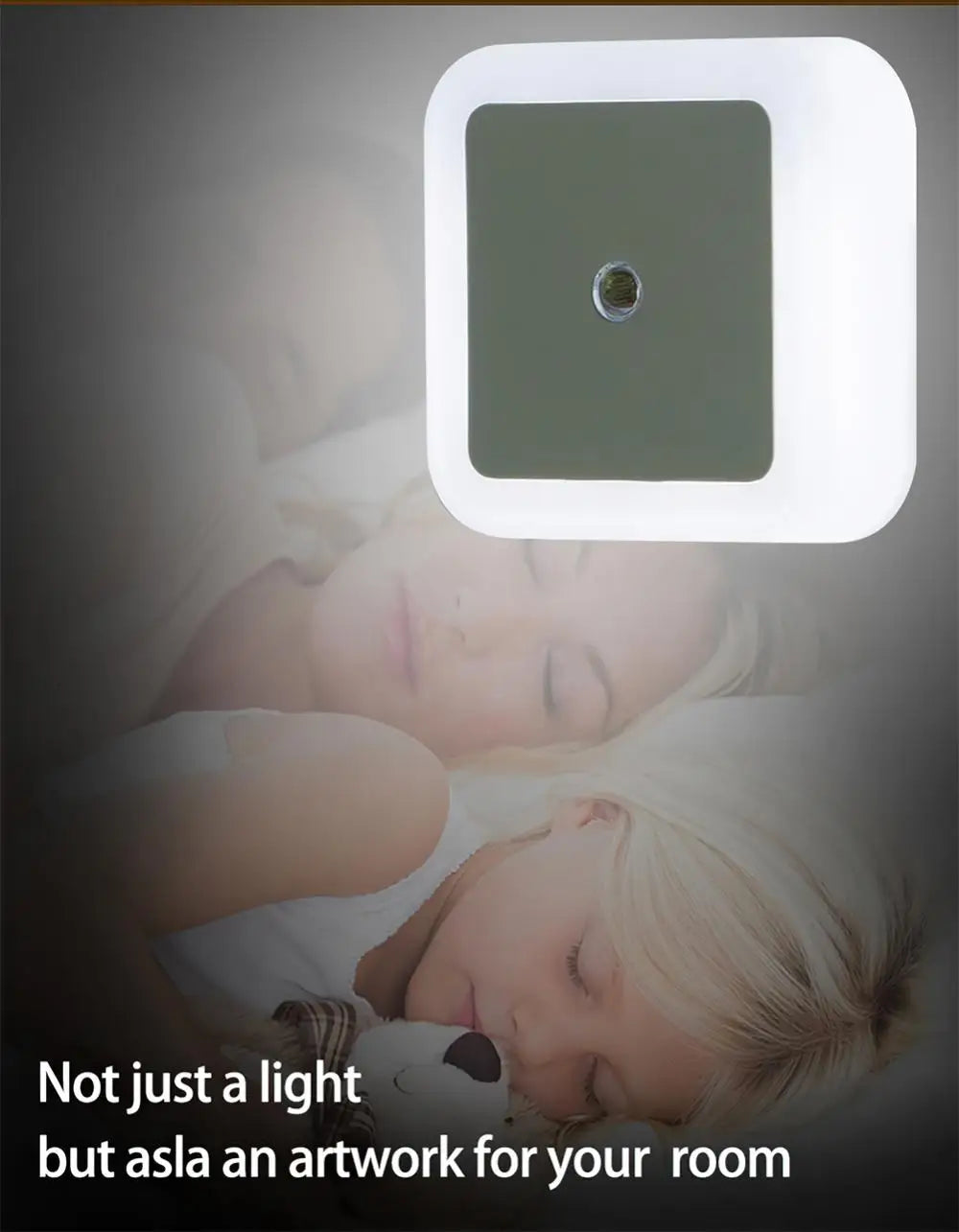 LED Night Light – Smart Motion Sensor Mini Wall Lamp, EU/UK/US Plug for Bedroom, Hallway, Corridors, Stairs, Bedside
