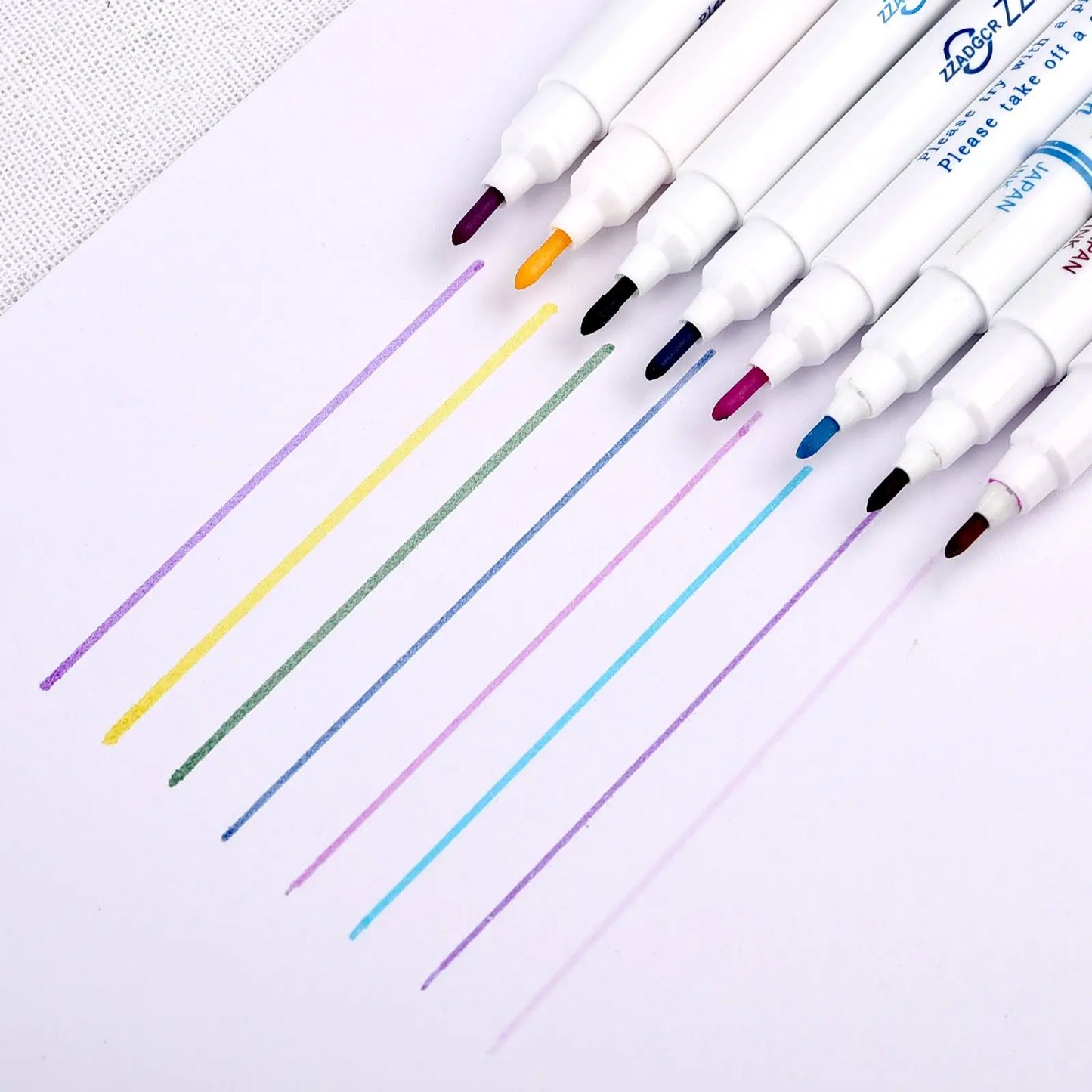 Disappearing Fabric Marker Pen Set - Erasable Ink for Cross Stitch, Tailor's Quilting, and Dressmaking Sewing Tools (1/3pcs)