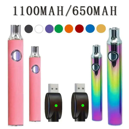 Portable Electric Soldering Iron Kit – 510 Thread Welding Tool Pen with 650/1100mAh Battery and Heat Tips for Electronic Repair