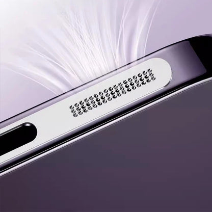 3PCS Metal Dustproof Mesh Stickers for iPhone — Anti-Dust Earpiece Speaker Covers for iPhone 15 Pro Max, 15 Plus & 16 Pro Max