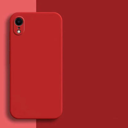 Original Liquid Silicone Case for iPhone - Shockproof TPU Protective Back Cover for X, XR & XS Max
