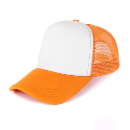 Custom Logo Mesh Trucker Cap - 5 Panel Snapback Baseball Hat for Men & Women Summer Sports Sun Hat