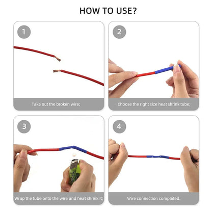 Heat Shrink Tube Kit - Thermoresistant Tubing for Electrical Wire & Cable Insulation and Protection