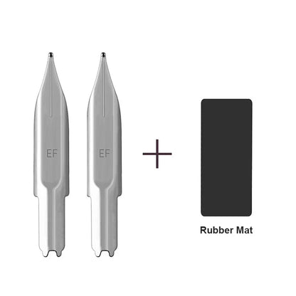 Majohn A1/A2/A3 Fountain Pen Replacement Nibs - EF/F Nib with Rubber Mat for Smooth Writing, Ink Pen Accessories