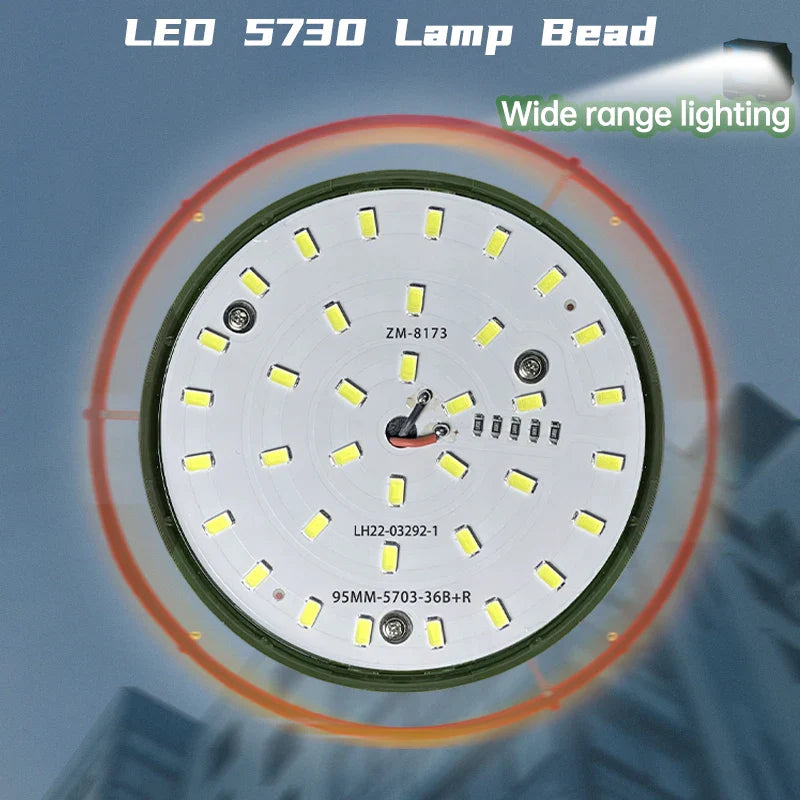 MOSLIGHTING 9900mAh Rechargeable Camping Lantern — Powerful LED Flashlight with Magnet, Portable Tent & Work Light