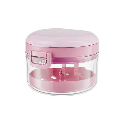2-in-1 Multi-Layer Denture Case – Complete Denture Bath & Cleaning Cup for Retainer Care