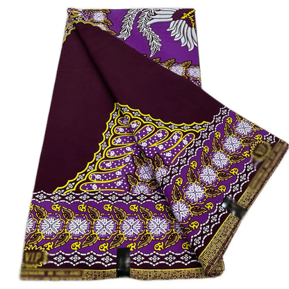 Ankara Wax Print Fabric - 100% Cotton Soft African Pagne Fabric for Dresses & Sewing