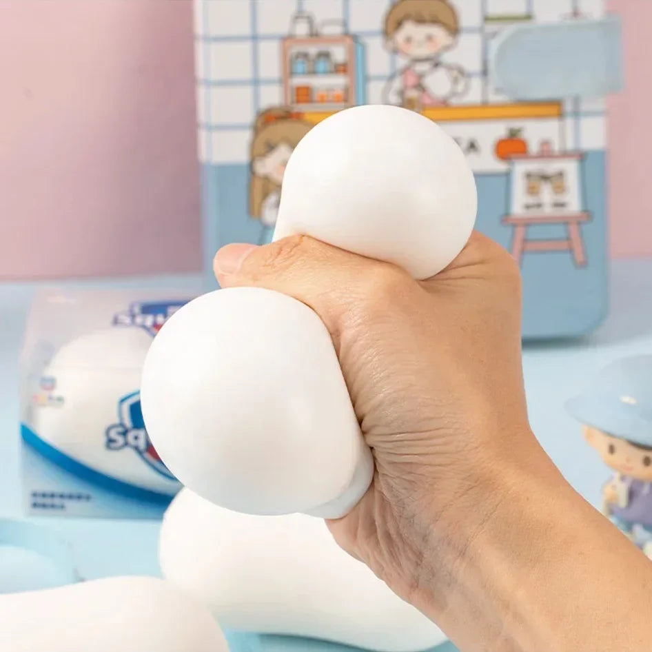 Fluffy Handmade Soap Squishy Toy - Soft Squeeze Stress Relief Toy for Students