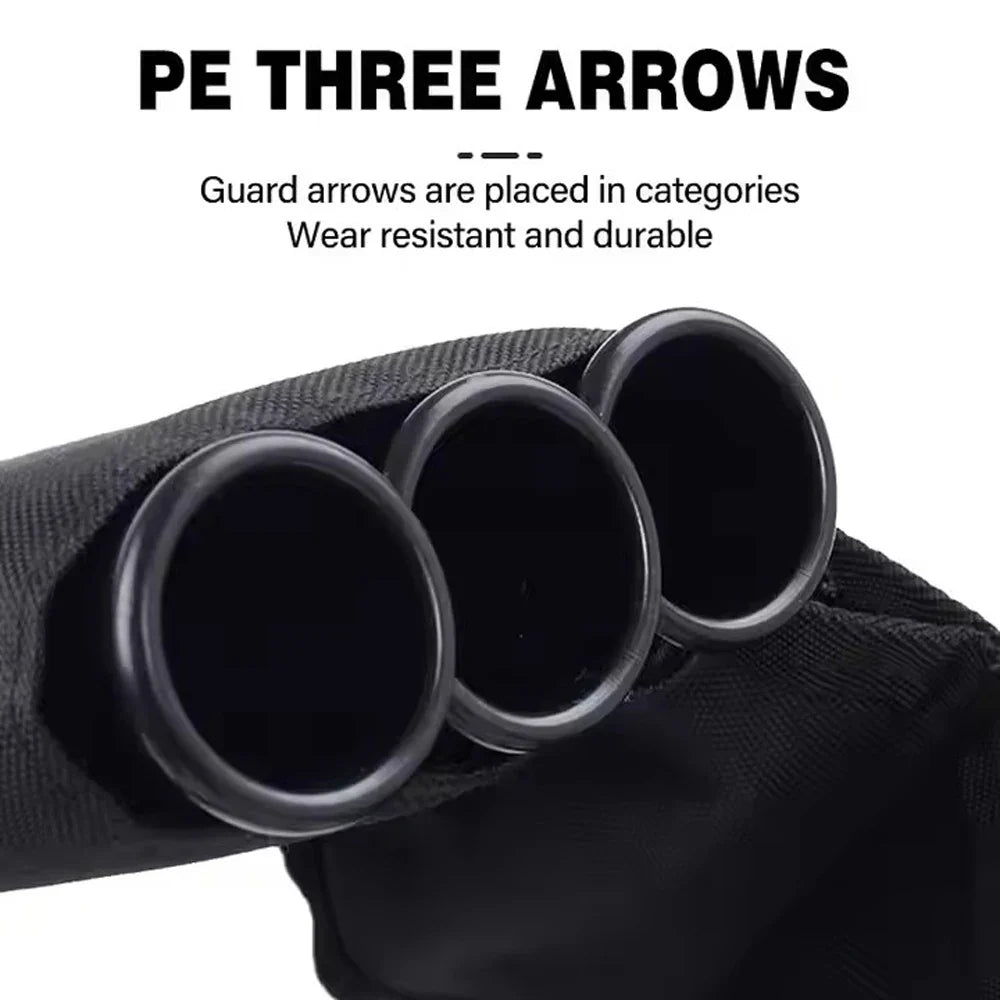 Archery 3-Tube Hip Quiver with Adjustable Belt – Arrow Carry Bag for Hunting & Target Shooting