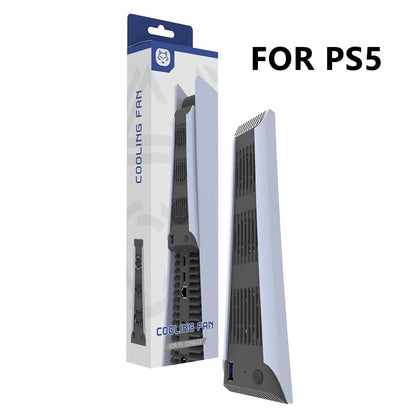 REMANK PS5/PS5 Slim Cooling Fan System – LED Light Cooling for Disc & Digital Console