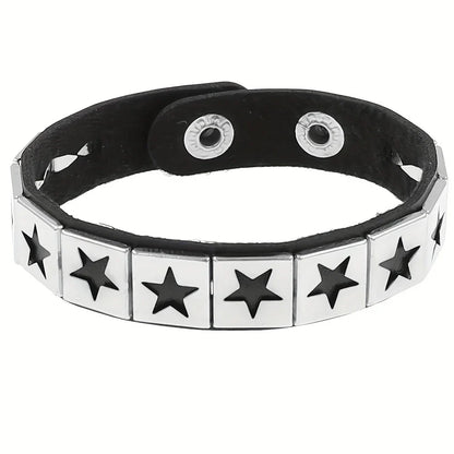 Gothic Punk Multi-Chain Bracelet – Retro Street Dance Jewelry for Halloween, Cosplay, Christmas & Birthday Gifts