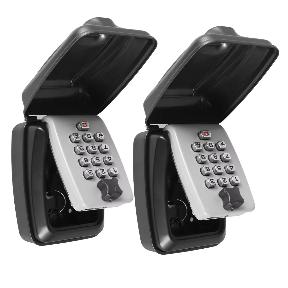 1/2Pcs Wall Mount Key Lock Safe – Portable Secret Storage Box with Code Security Lock for Home or Office Organizer