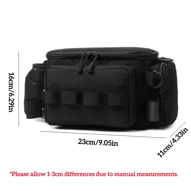 Fishing Tackle Bags Waist Fanny Pack – Utility Storage for Fishing Lures, Line Box | Outdoor Camping Shoulder Crossbody Bag
