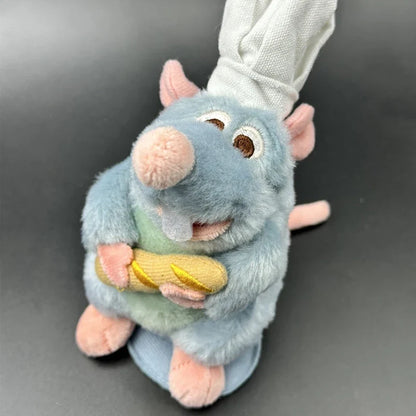 Anime Ratatouille Chef Remy Magnetic Plush Toy - Cute Room Decor, Shoulder Doll, Headband Accessory & Birthday Gift
