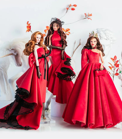 32cm Supermodel Doll Clothes Set — Fashion Evening Dress & Accessories for DIY Toys & Collector Gift