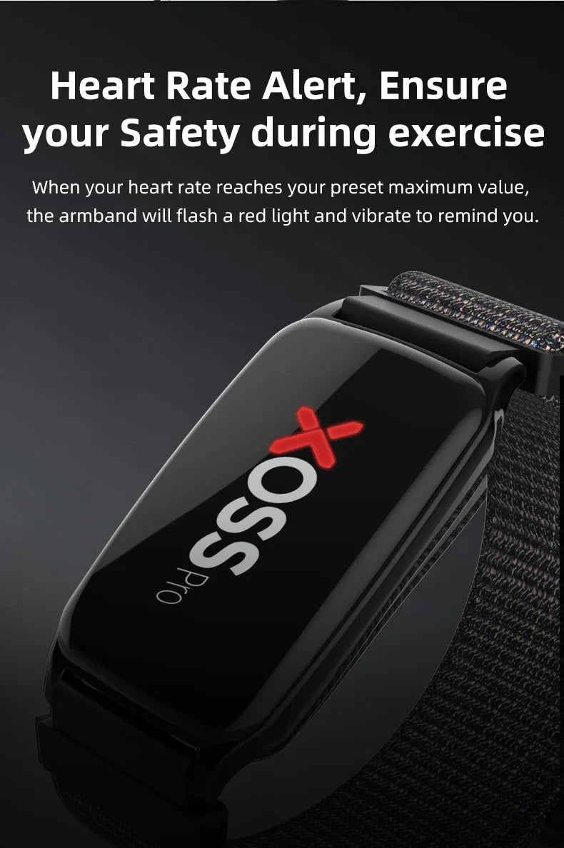 XOSS IPX8 Beat Band Pro – Heart Rate Monitor Armband for Swimming, Running & Fitness Tracking