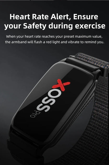 XOSS IPX8 Beat Band Pro – Heart Rate Monitor Armband for Swimming, Running & Fitness Tracking