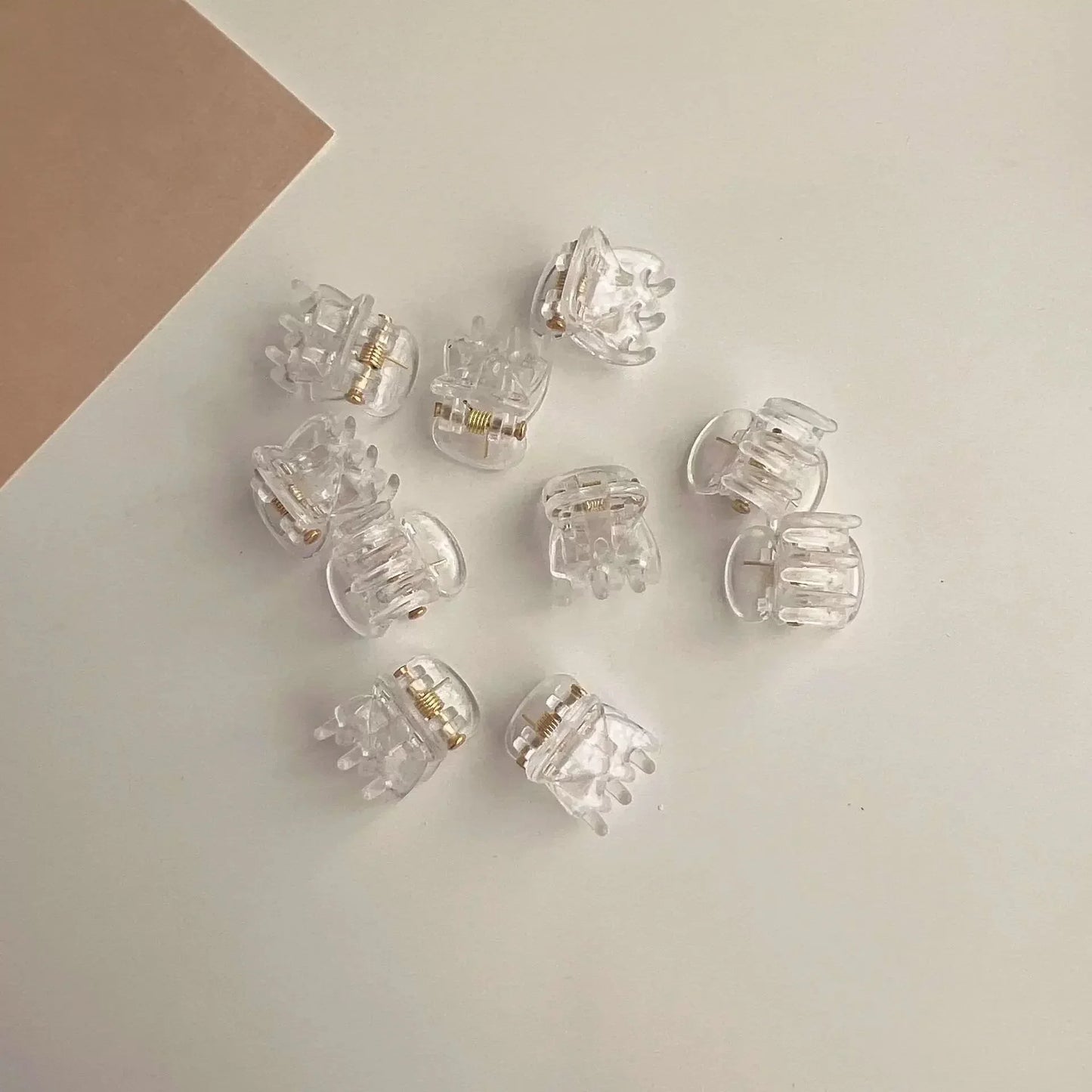 Mini Hair Claw Clips Set - 10-60PCS Plastic Hair Clips for Women & Girls in Black, Brown and Transparent Styles