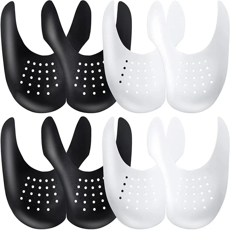 4Pcs Crease Protector & Shoe Head Stretcher - Anti-Crease Sneaker Support & Toe Cap for Wrinkle-Free Shoes