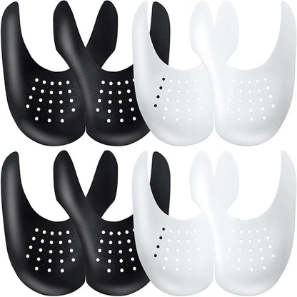 4Pcs Crease Protector & Shoe Head Stretcher - Anti-Crease Sneaker Support & Toe Cap for Wrinkle-Free Shoes