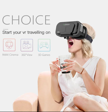 VR Glasses Virtual Reality Headset – 3D Lenses Smart Goggles for Smartphones, Mobile Game Accessory