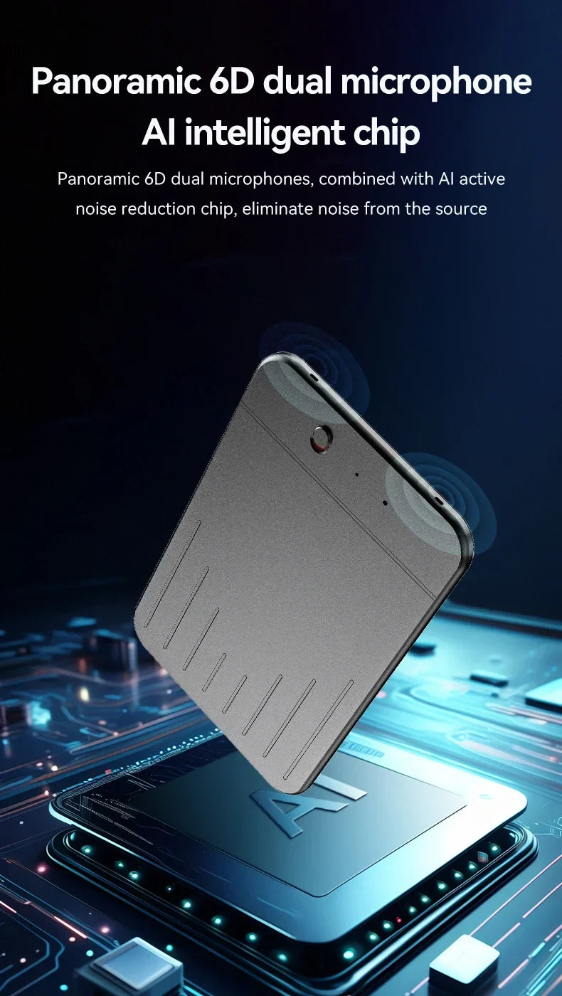 8-128GB AI ChatGPT-4 Voice Recorder – Intelligent Audio Recording, Call Transcription & Voice-to-Text Device