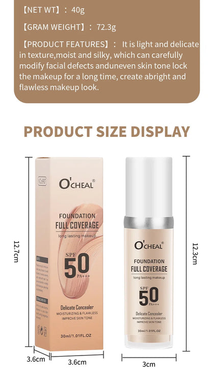 Color Changing Liquid Foundation – Concealer, Face Primer, Long-Lasting Moisturizing BB Cream Base Makeup for Women