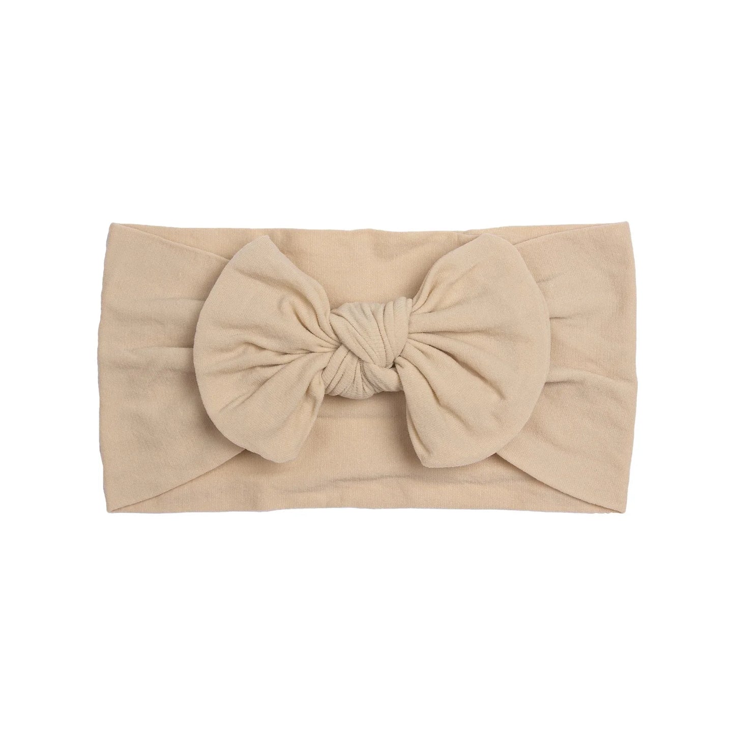 Baby Girls Rabbit Ear Bow Headband – Soft Knot Hairband for Newborns, Infants & Toddlers Photo Props