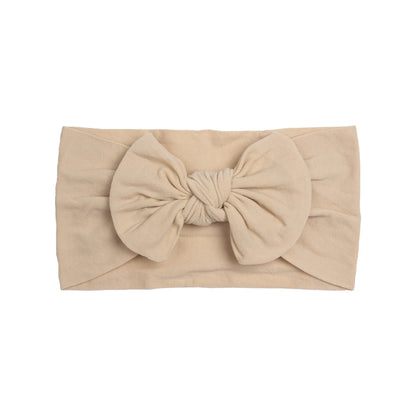 Baby Girls Rabbit Ear Bow Headband – Soft Knot Hairband for Newborns, Infants & Toddlers Photo Props